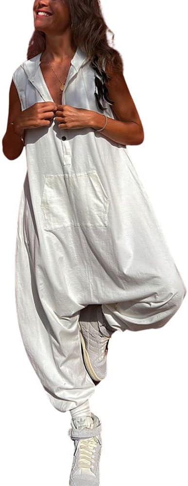Chouyatou ​Women's Sleeveless Hooded Jumpsuit ⁤on you, all day