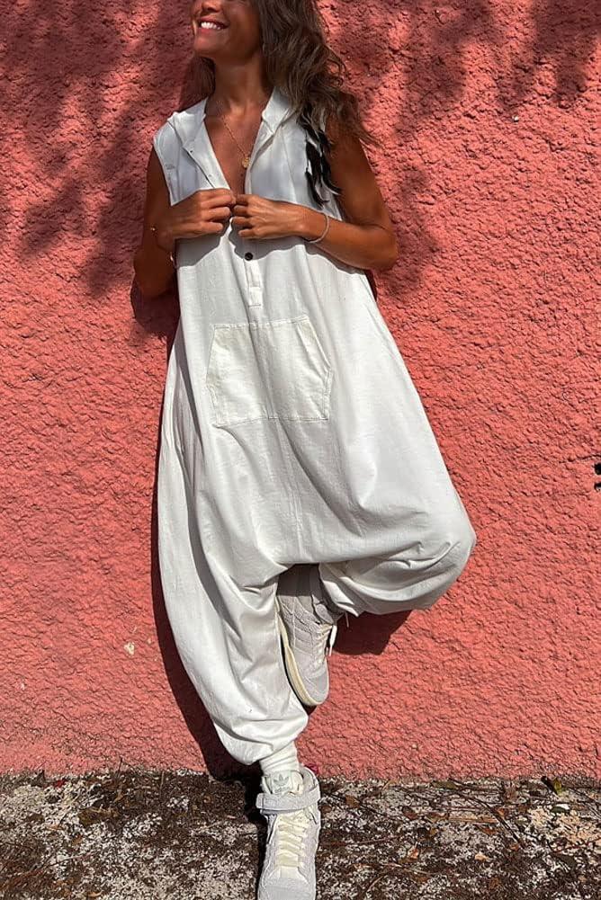 Chouyatou Women's Sleeveless Hooded Jumpsuit on ⁤you,‌ all day