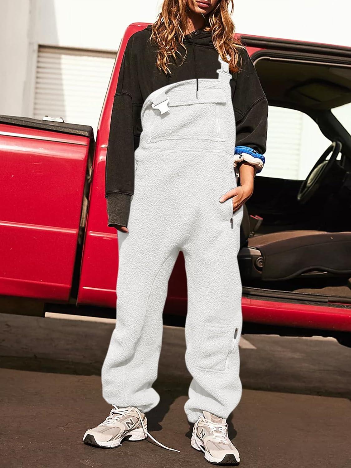 Cozy meets Casual: Exploring Tongmingyun Women's Fleece Overalls