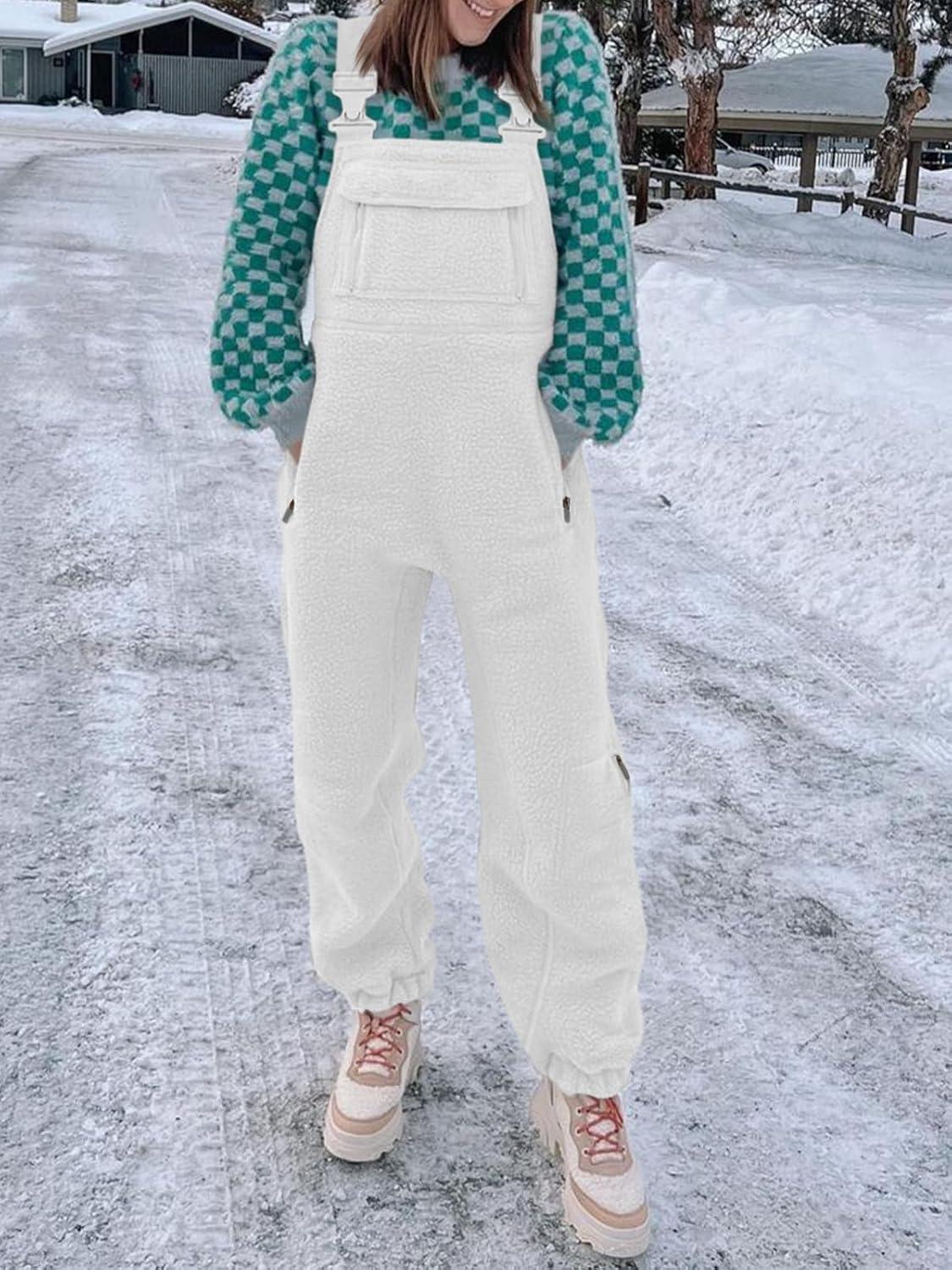 Cozy Meets Casual: Exploring Tongmingyun Women's Fleece Overalls