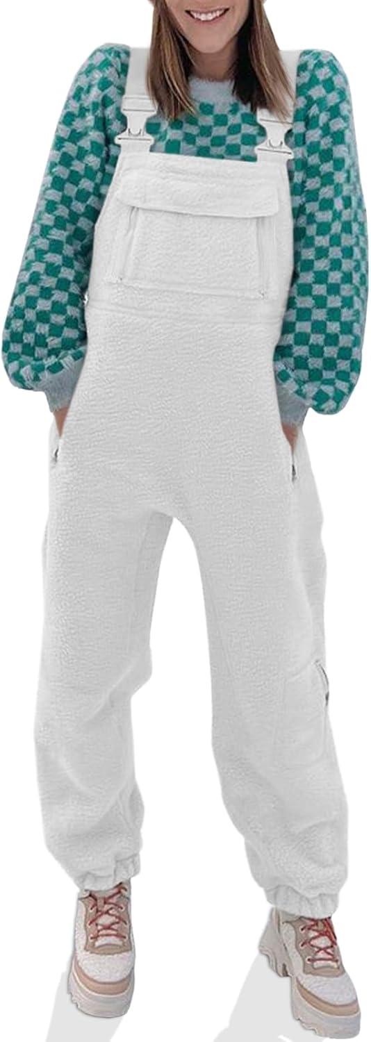 Cozy Meets Casual: Exploring Tongmingyun Women's Fleece Overalls