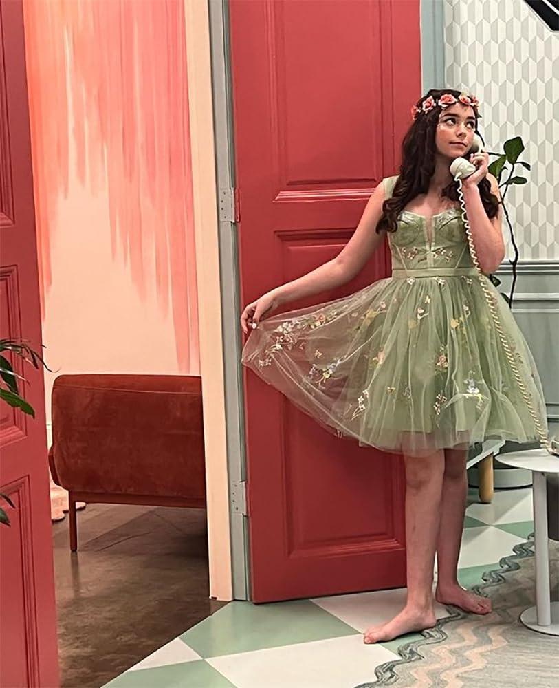 Delicate Tulle & Floral Embroidery: Evening Dress Impressions