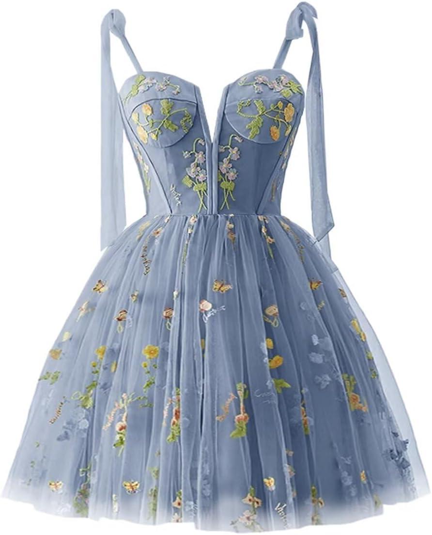 Delicate Tulle & Floral Embroidery: Evening Dress Impressions