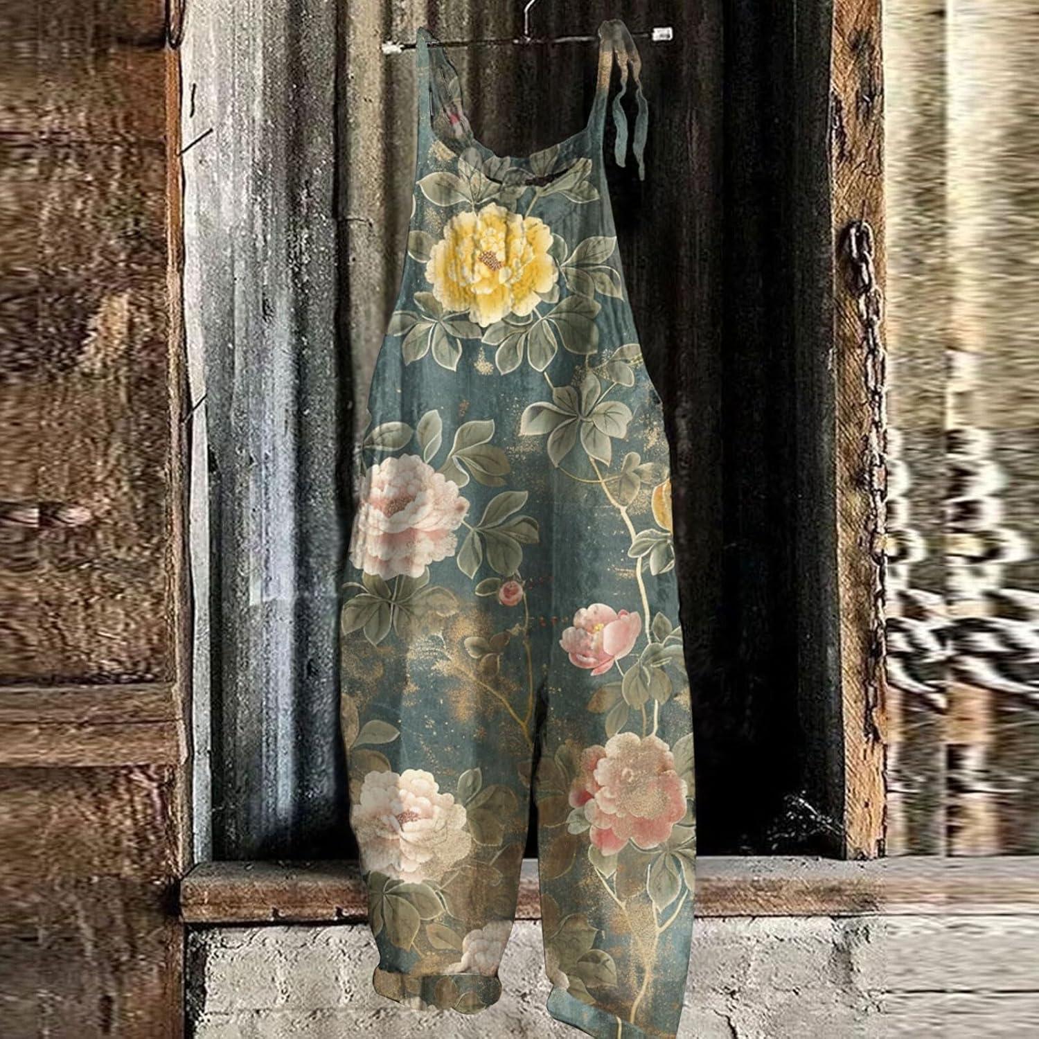 Effortless Comfort Meets Vintage Style in 2025 Women's Jumpsuit