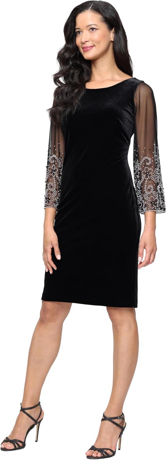 Elegance in Velvet: Exploring⁣ Alex Evenings' Beaded Cocktail Dress
