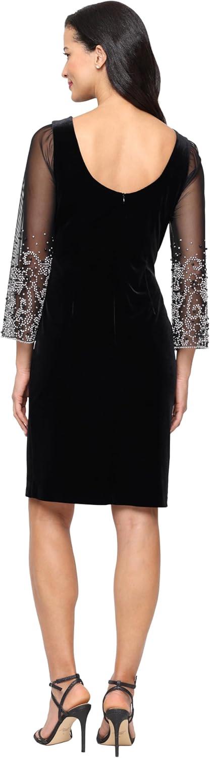Elegance in Velvet: Exploring Alex Evenings' Beaded Cocktail Dress