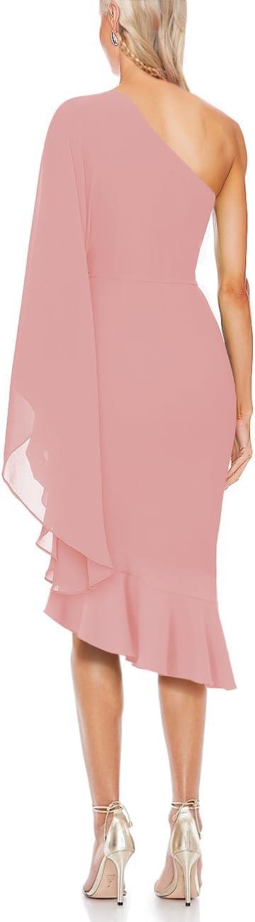Elevate Evening Looks with lrady's 2024 One-Shoulder Dress