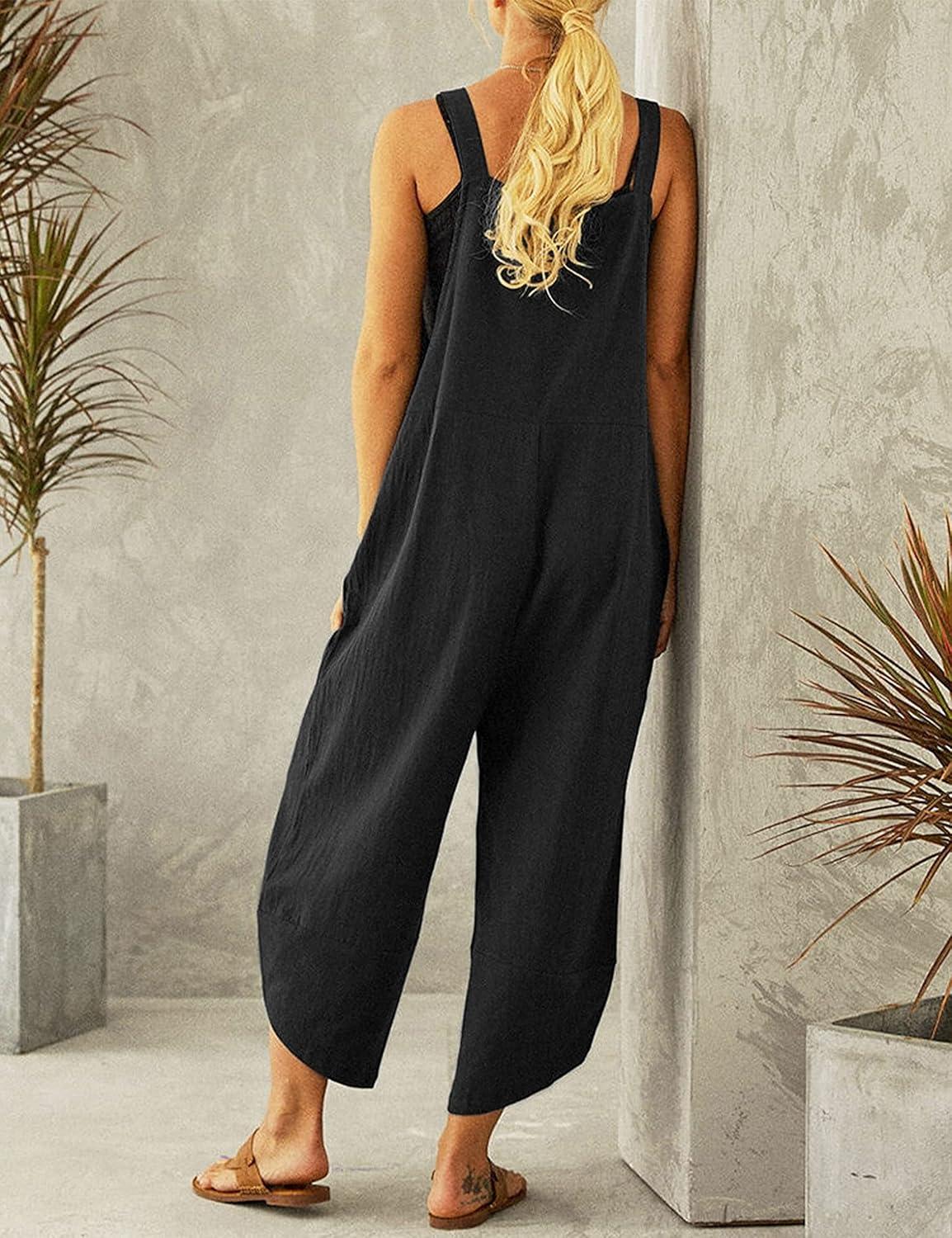 Exploring Comfort and Style in Xunger's Vintage Cotton Jumpsuit