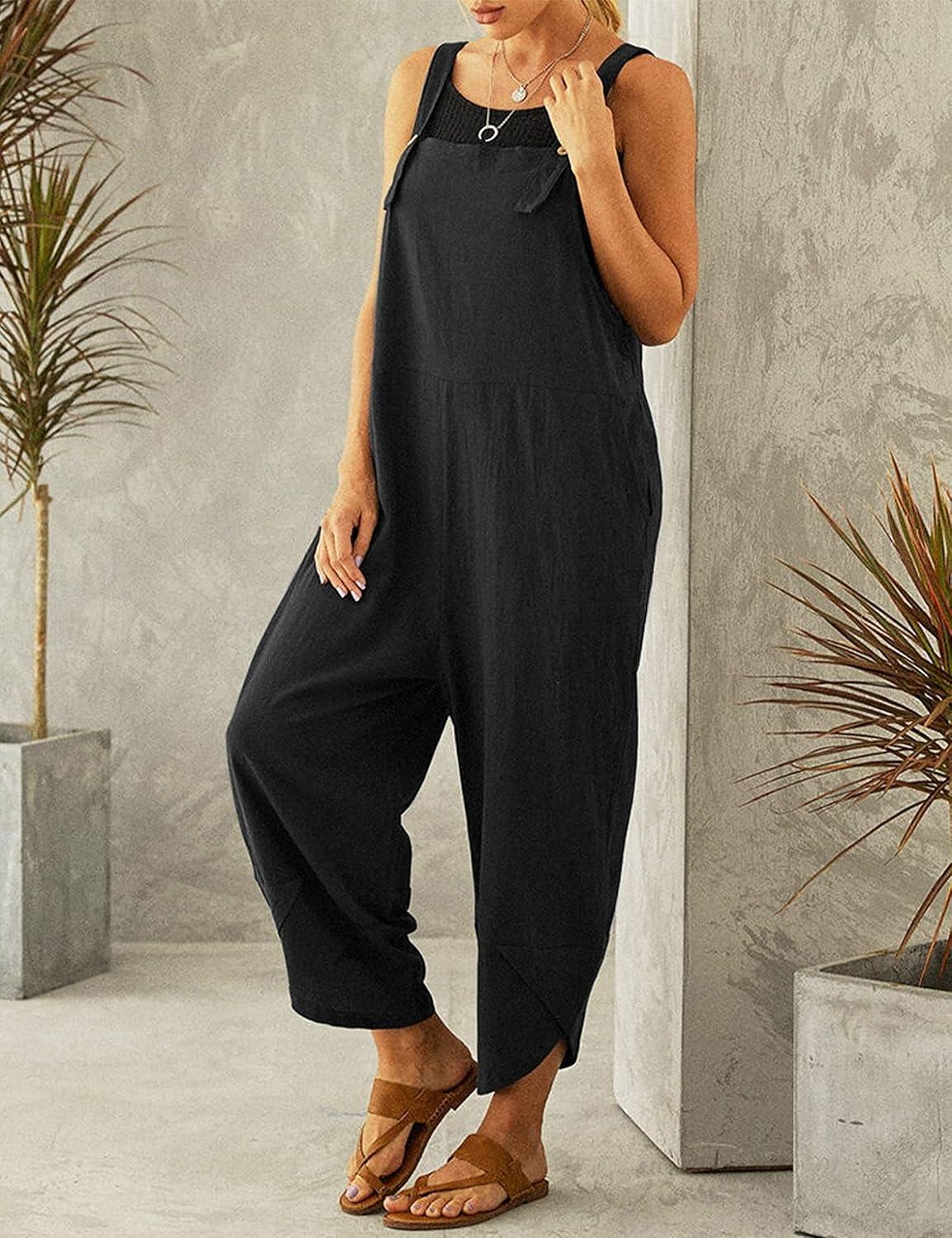 Exploring Comfort and Style in Xunger's Vintage Cotton Jumpsuit