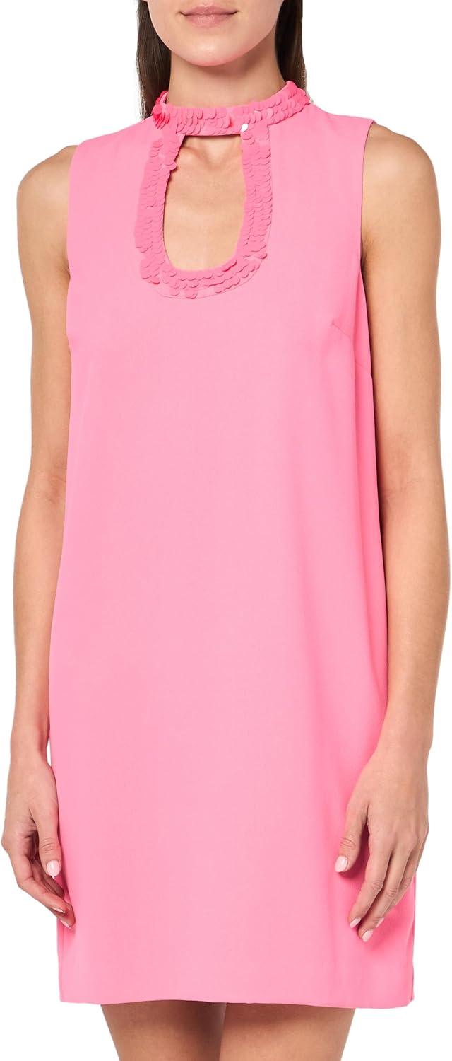 Exploring the elegance of Trina Turk's Sequin Neck Sheath Dress