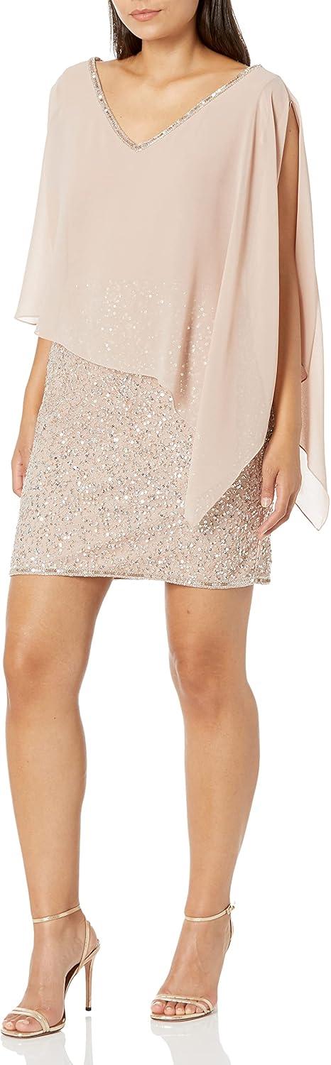 Exploring the Elegant Charm of J Kara's beaded Cocktail Dress