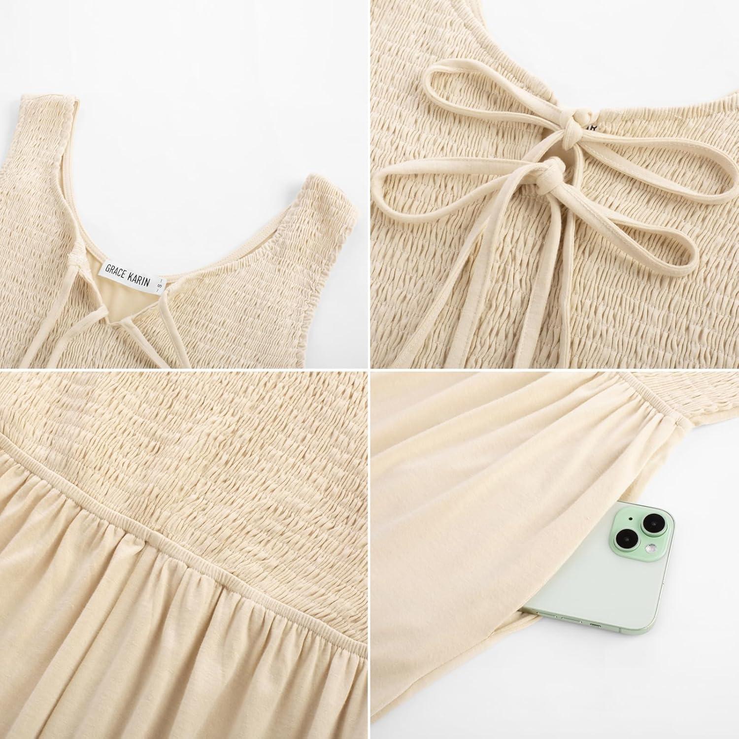 Flowy Comfort Meets Chic: Exploring GRACE KARIN's Bow Tie Jumpsuit