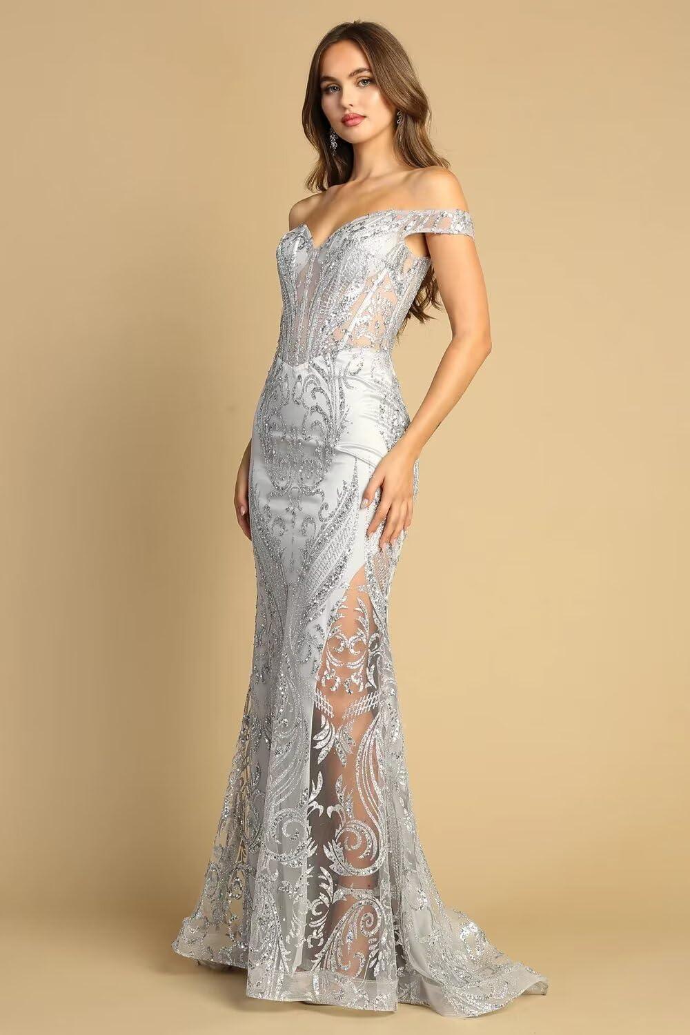 Glimmering Elegance: exploring smileven's Mermaid Sequin Gown