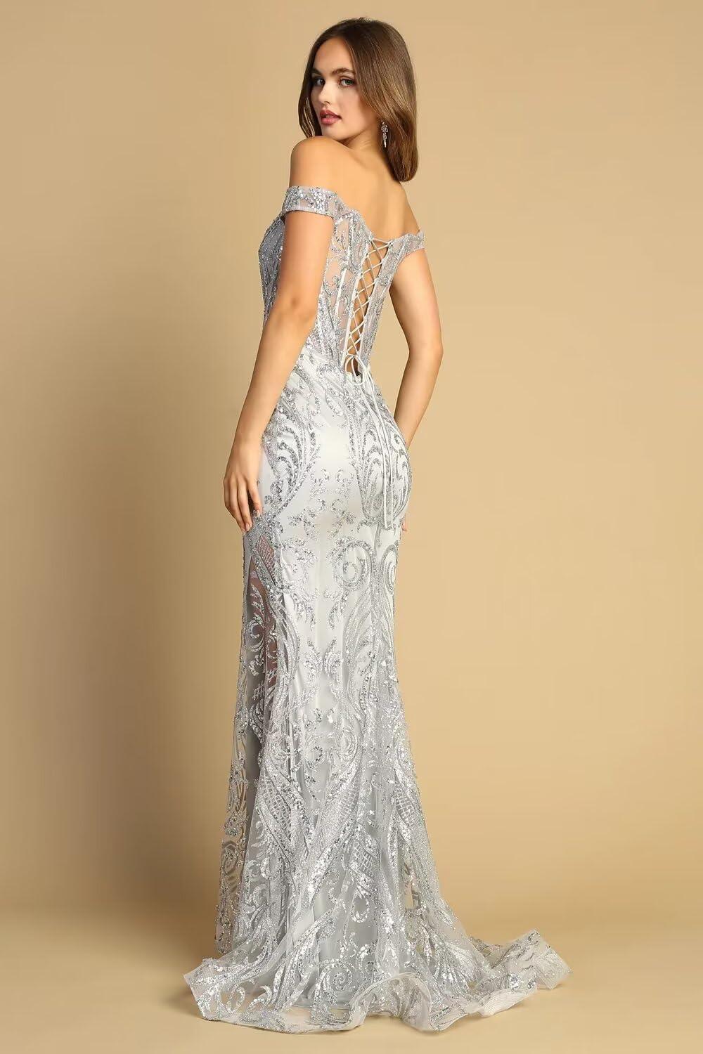 Glimmering Elegance: Exploring ‍Smileven's Mermaid Sequin Gown
