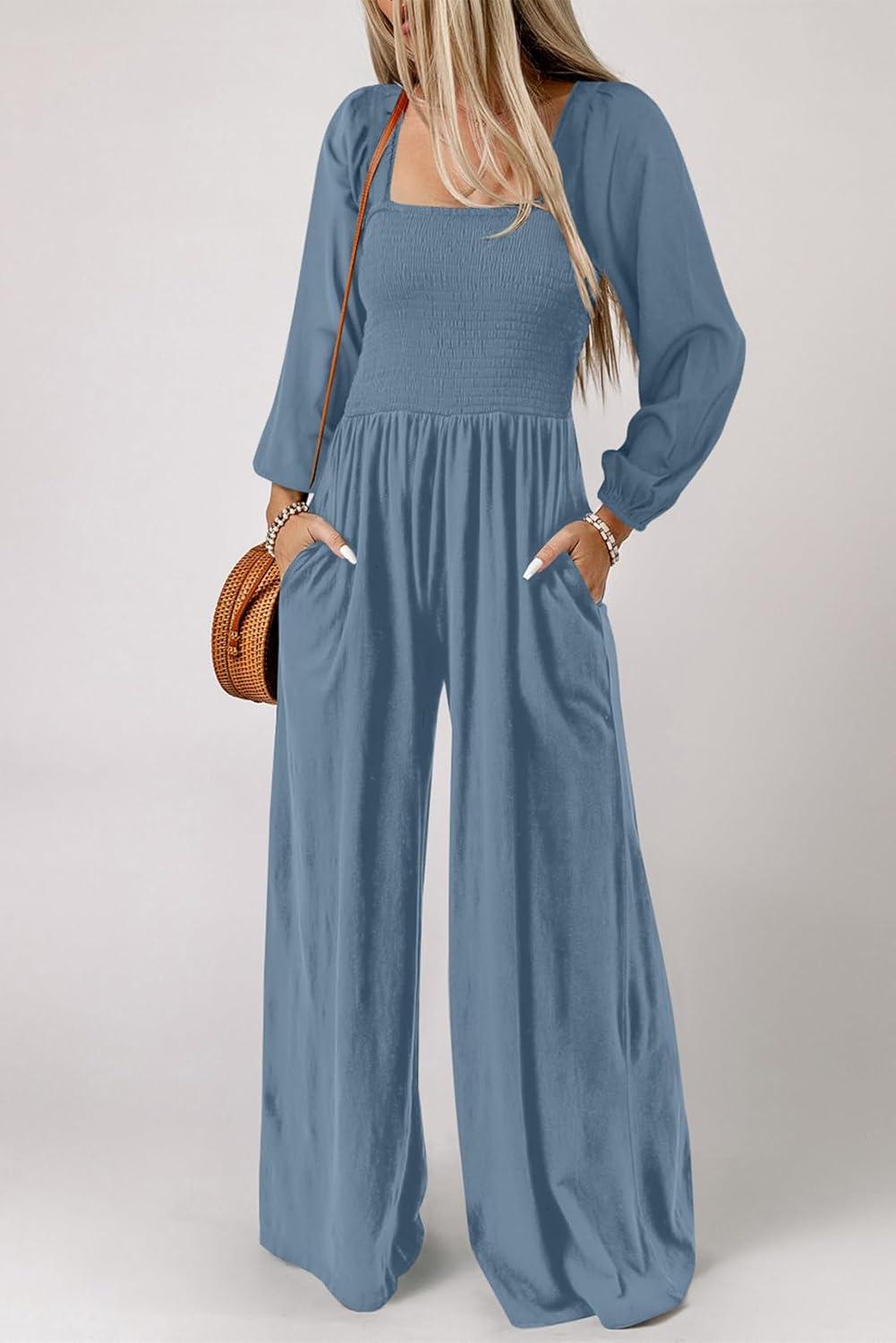 Happy Sailed Women's Long Sleeve Jumpsuit — ⁣how it fits you