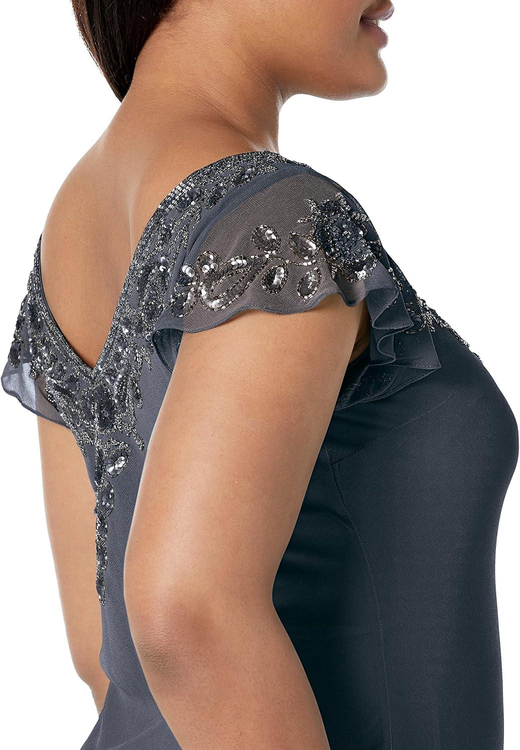 J Kara Women's Flutter Sleeve Hanky Hem Dress you might wear