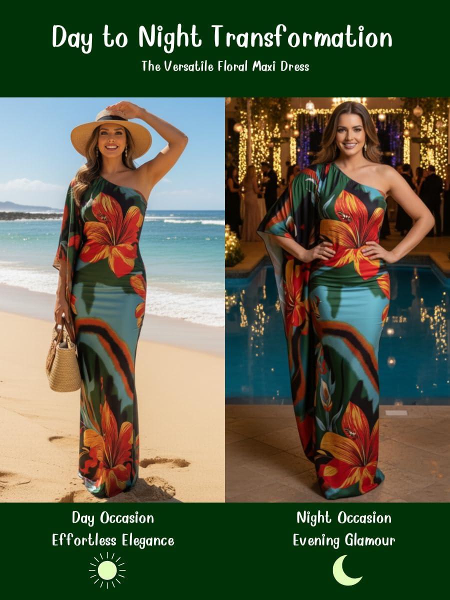 KOH KOH's⁣ Floral Maxi dress: A Summer Cocktail Wardrobe Staple