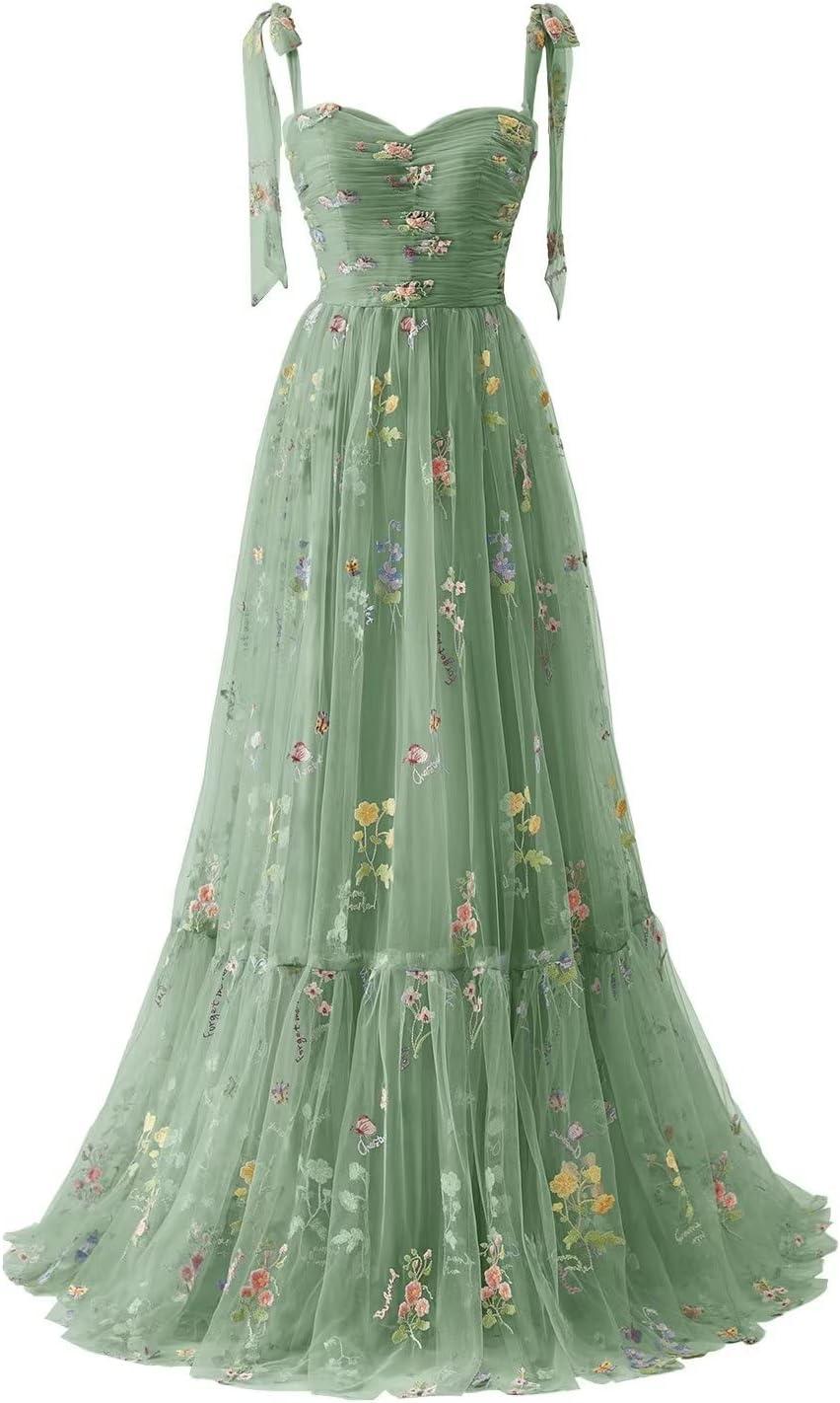 Maxianever Prom Gowns: Elegant Tulle & Floral⁣ Embroidery Reviewed