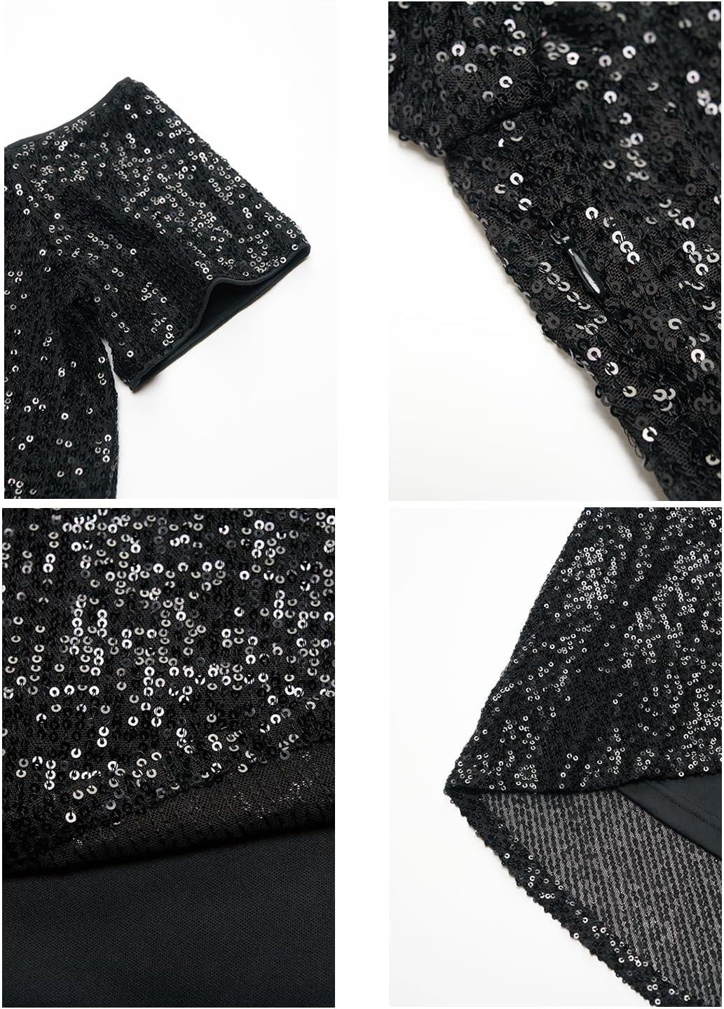 MISSCHEN Women's Sequin Off-Shoulder Dress for your evening