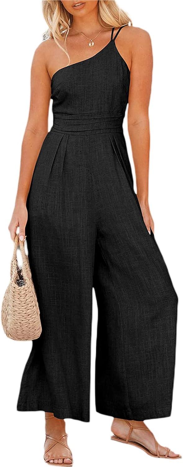 Pengnight Women's One Shoulder ‌Jumpsuit for your daily look