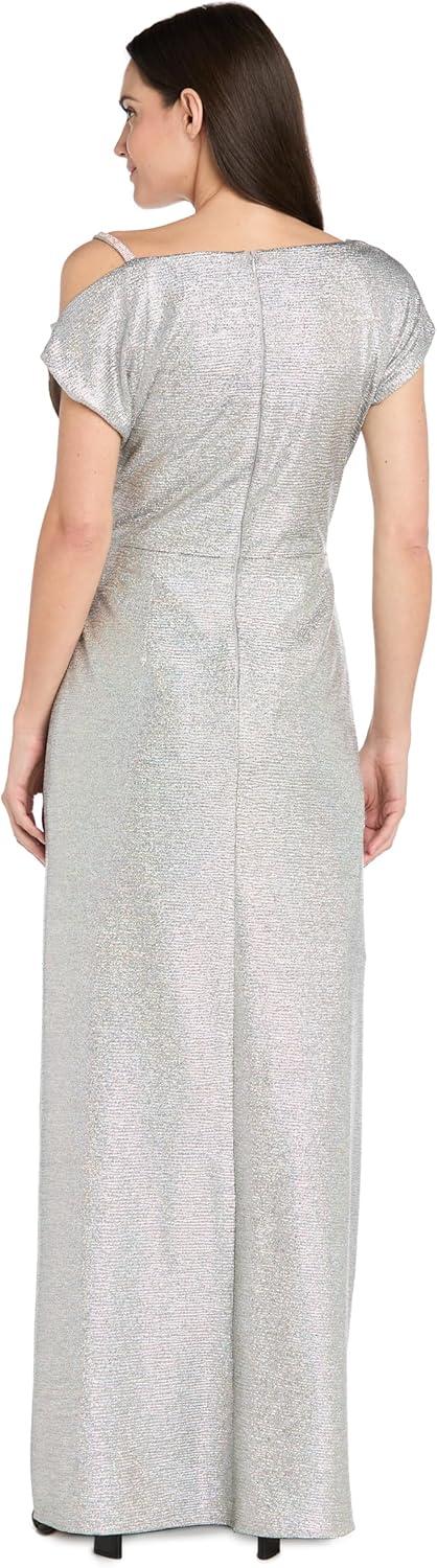 R&M Richards Rainbow Foil gown: Elegance Meets Modern​ Glamour