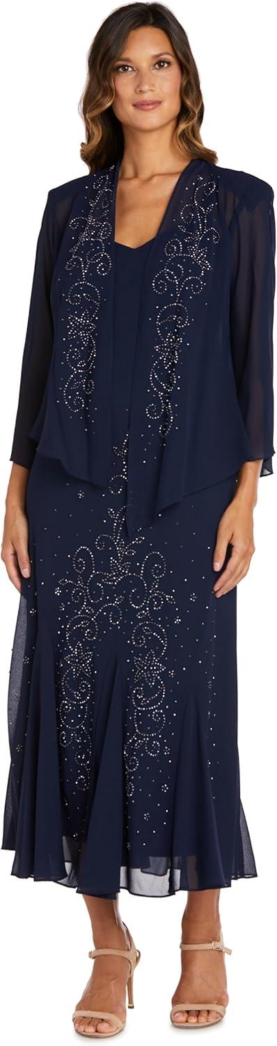 R&M‍ Richards Women's Beaded Jacket ​Dress for your next event