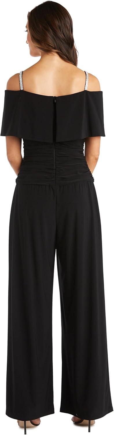 R&M Richards Women Ruched Bodice jumpsuit — as you wear it