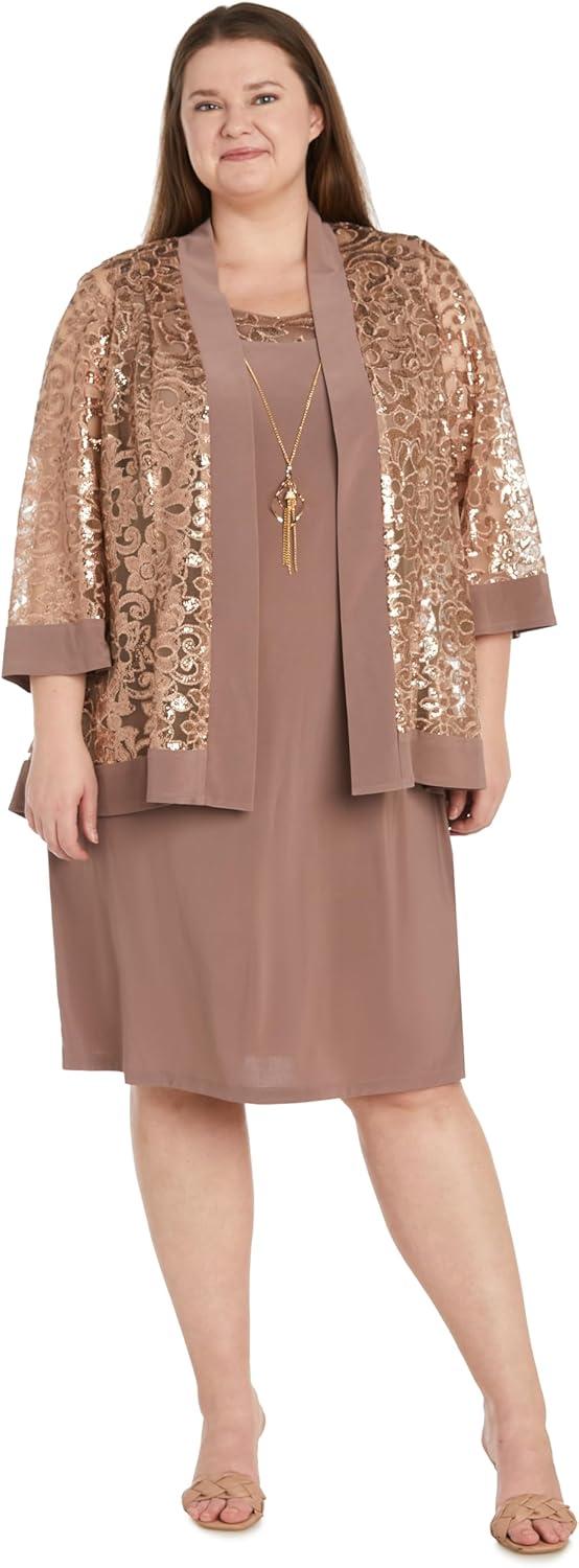 R&M Richards Womens The Opulence Jacket ‌Dress, on your‍ frame
