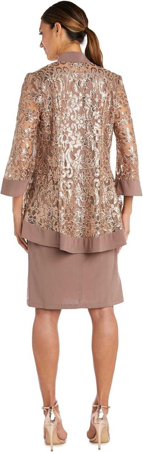 R&M Richards Womens The Opulence ⁢Jacket Dress, on your frame