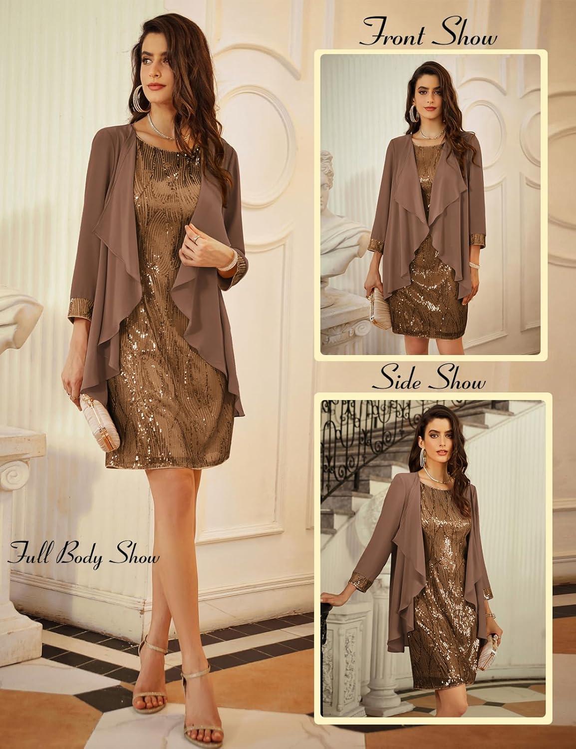 Shining Elegance: ⁢Exploring​ GRACE KARIN's Two-Piece Sequin Dress