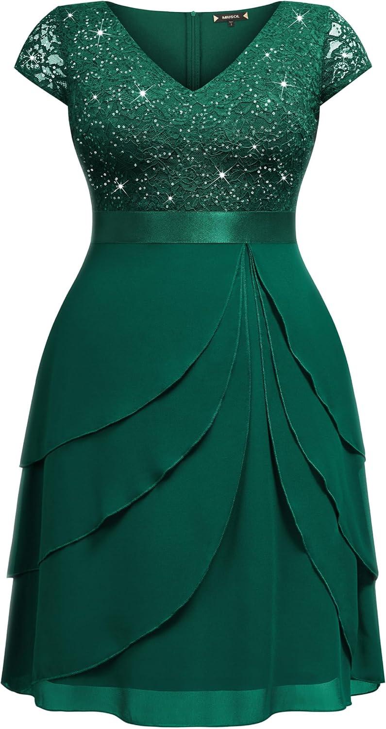 Sparkle and Elegance: Exploring Miusol's Plus Size Cocktail Dress