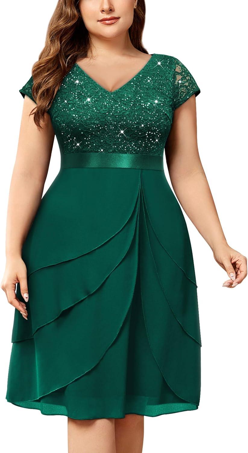 Sparkle and Elegance: Exploring Miusol's Plus Size Cocktail Dress