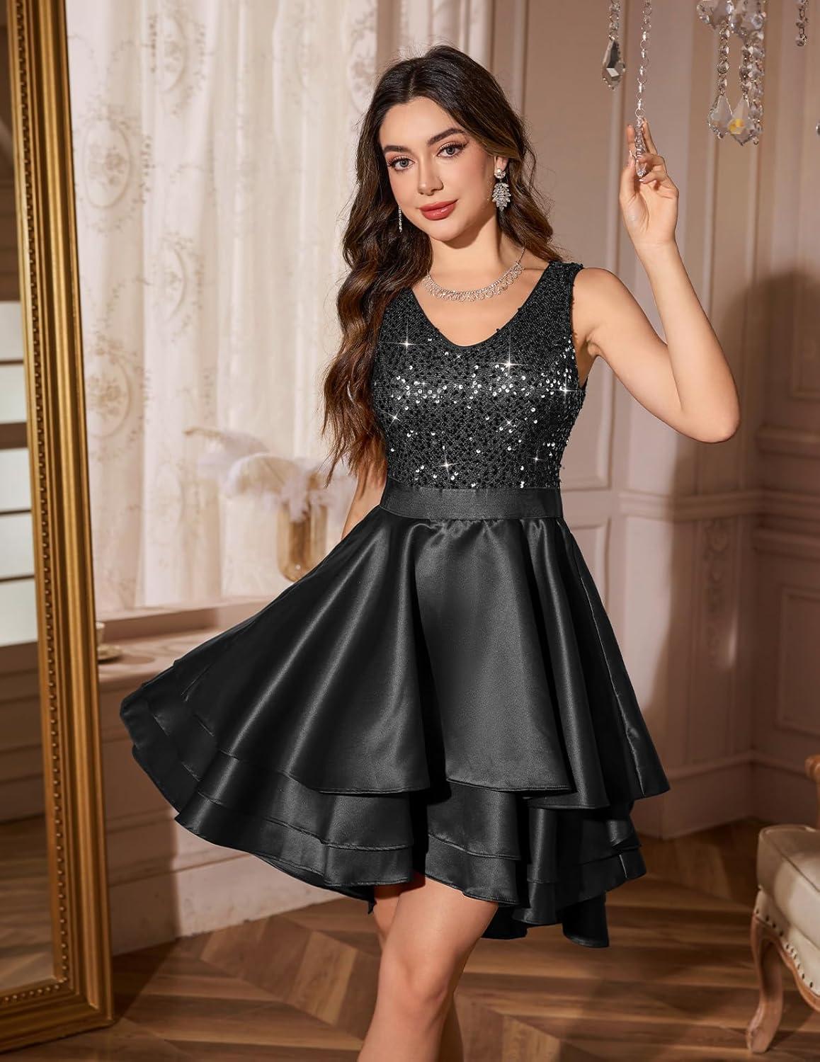 Sparkle and Style: Our Take on Meetjen's High-Low Homecoming dress