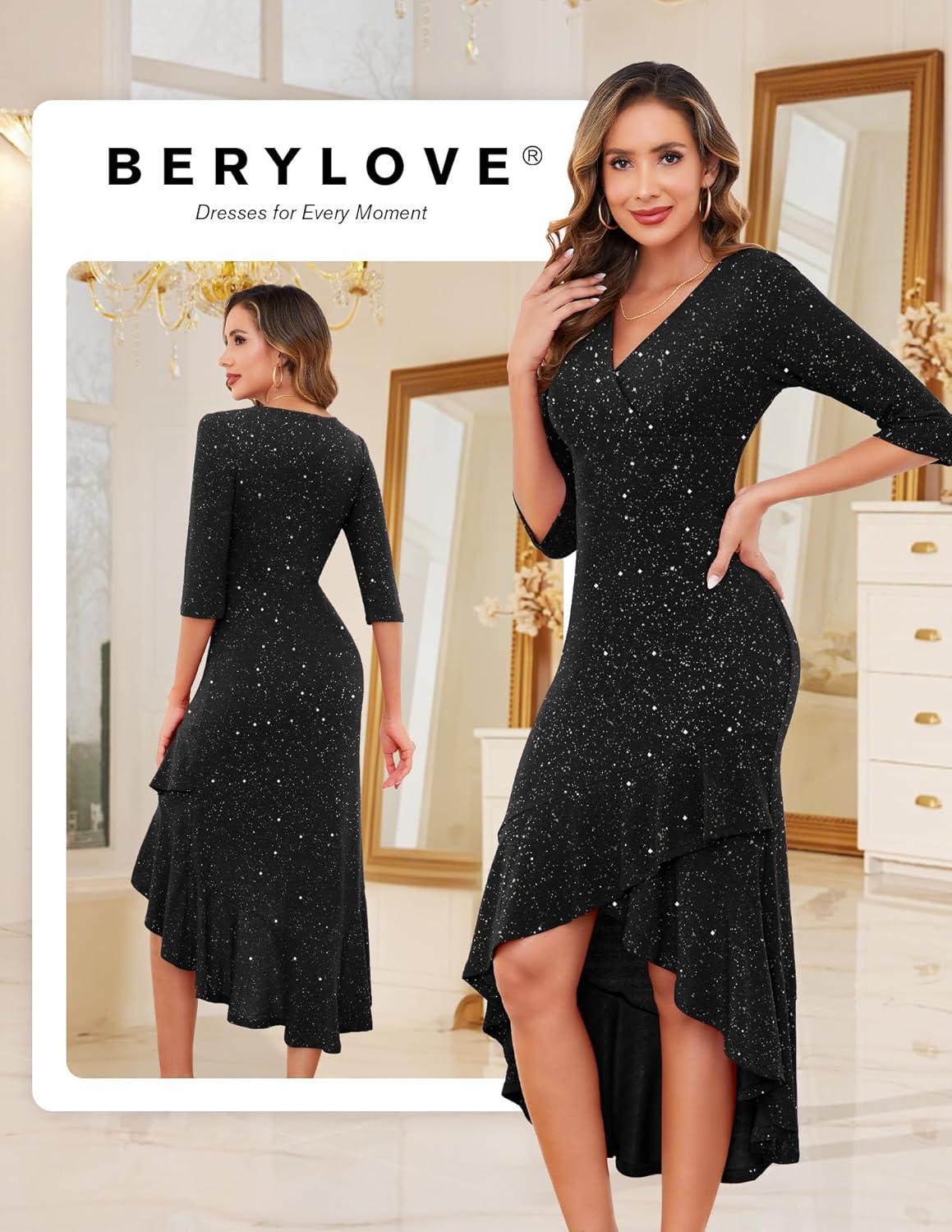 Sparkle and Style United: Exploring BeryLove's Sequin Evening Dress