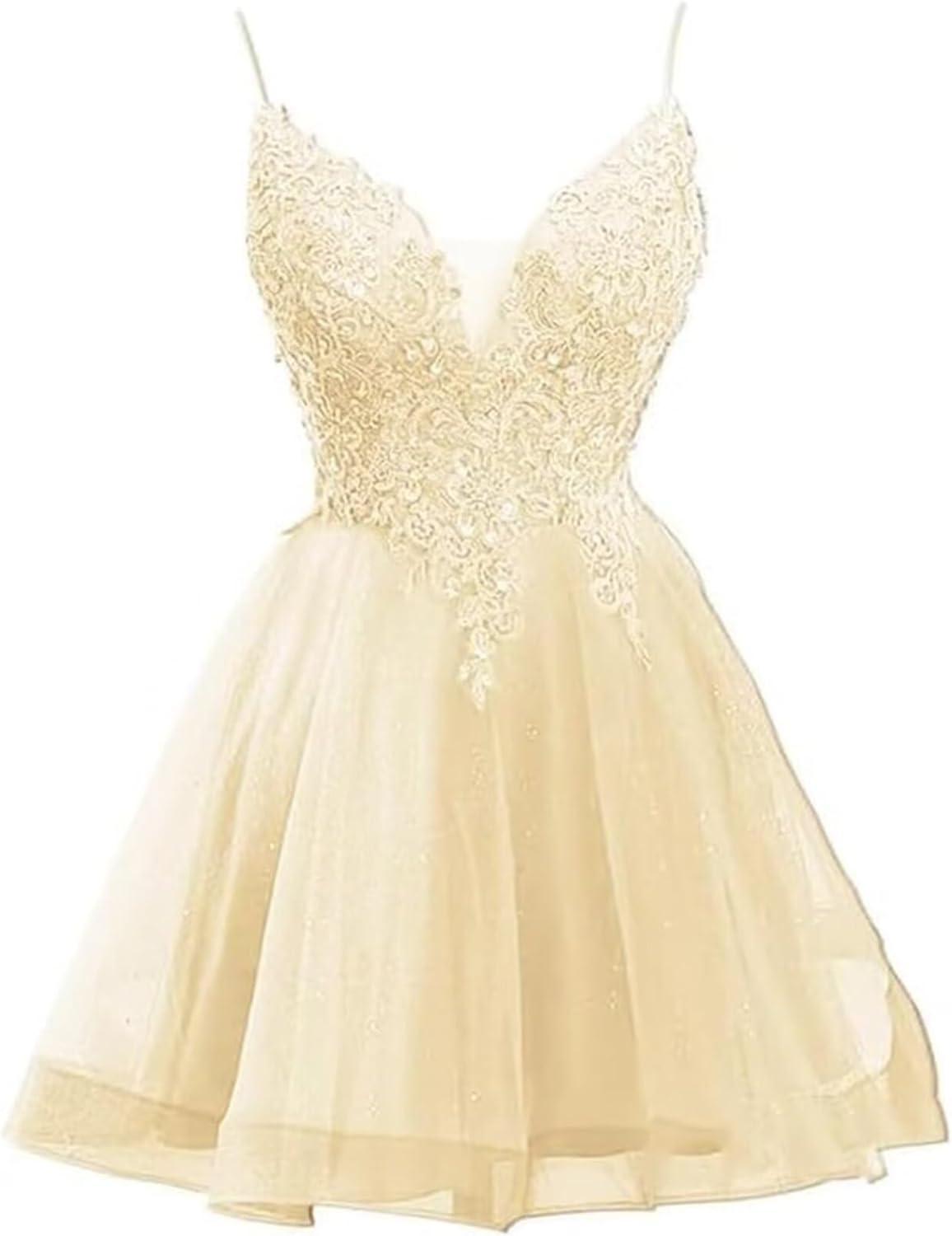 Sparkly Lace Tulle homecoming Dress: Stylish & Youthful Flair