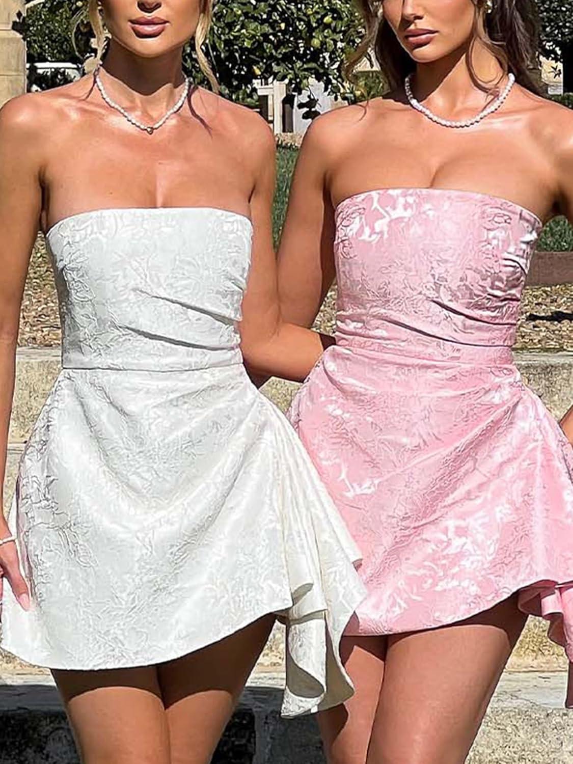 strapless Satin Mini Dress: Perfect for‌ Teens' 2025 Parties
