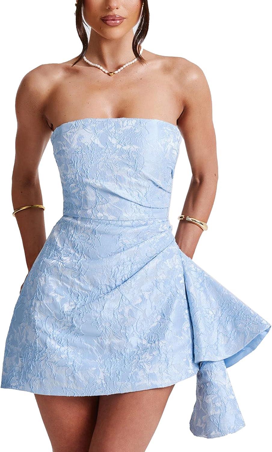 Strapless⁤ Satin Mini Dress: Perfect for Teens' ⁣2025 Parties