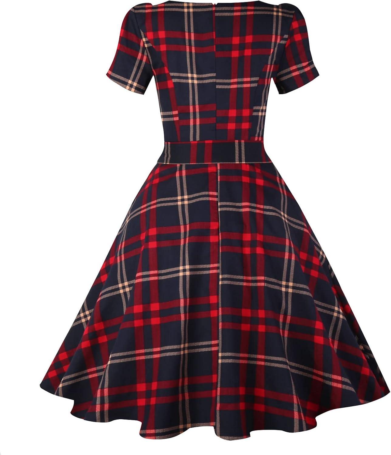 Tagunop Women's Boatneck ​Vintage 1950s Dress - you in it