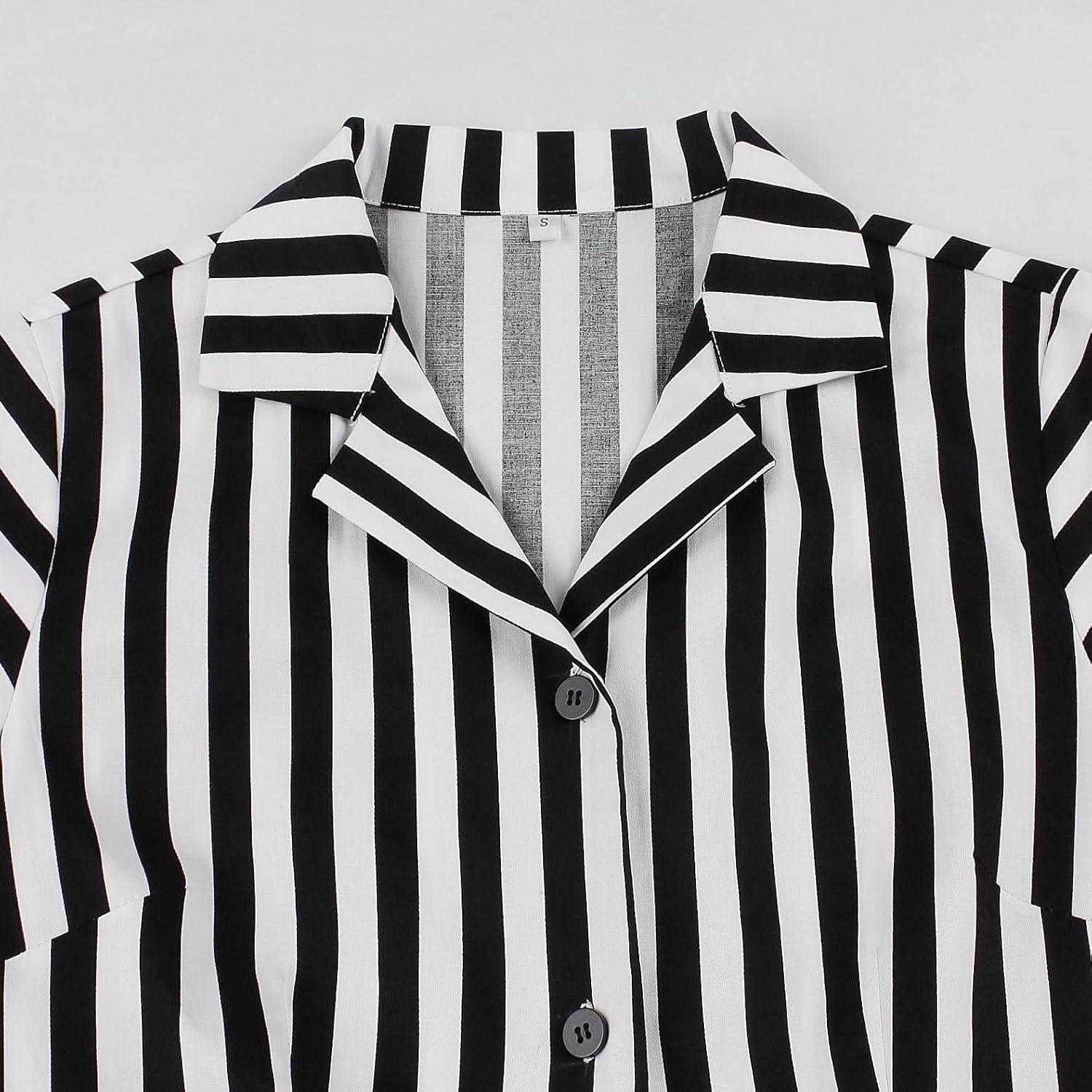 Timeless Charm in Black & White: Our Take on the Stripe Dress