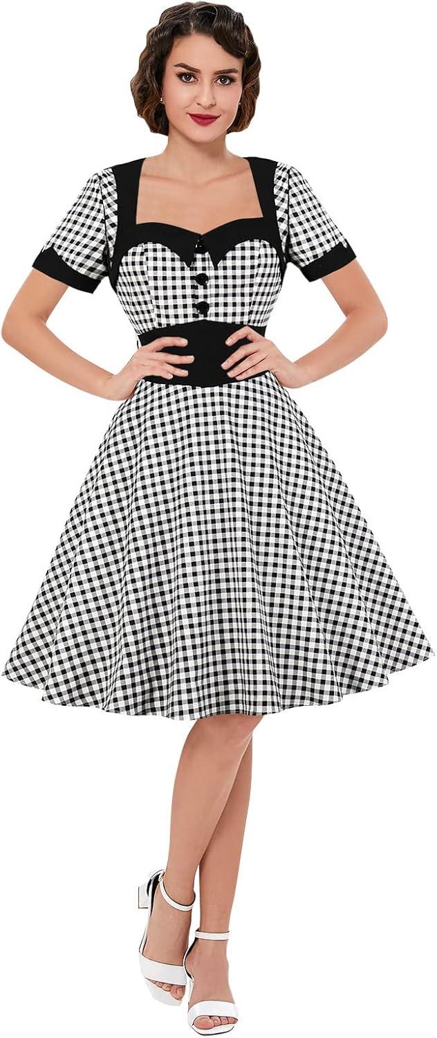 Timeless Elegance in KILLREAL's 50S Retro rockabilly Dress