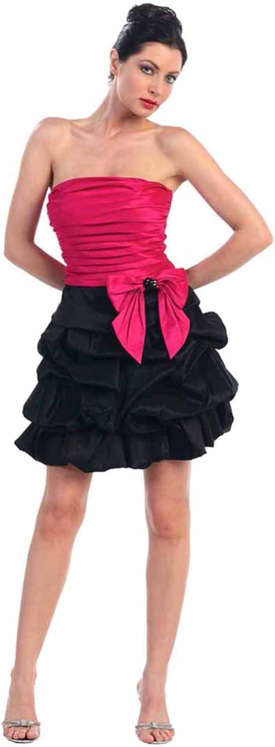 Turning Heads in the Luxury Divas Fuchsia & Black Cocktail Dress