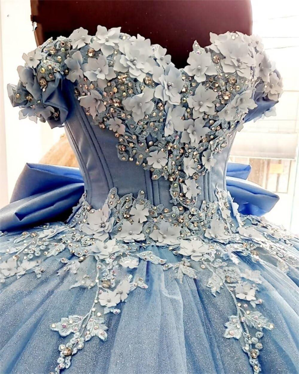 WDBFY Women's 3D Flowers Quinceanera Dresses: your photos