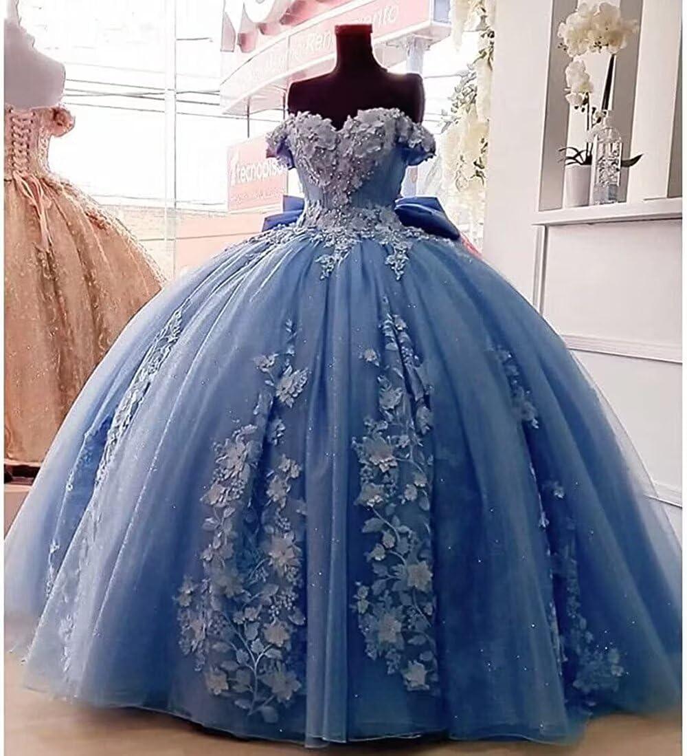 WDBFY Women's 3D Flowers Quinceanera Dresses: your photos