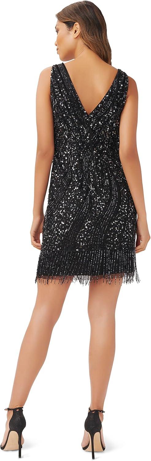 We Tried Adrianna Papell's Beaded Fringe dress