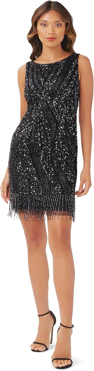 We Tried Adrianna Papell's Beaded Fringe Dress