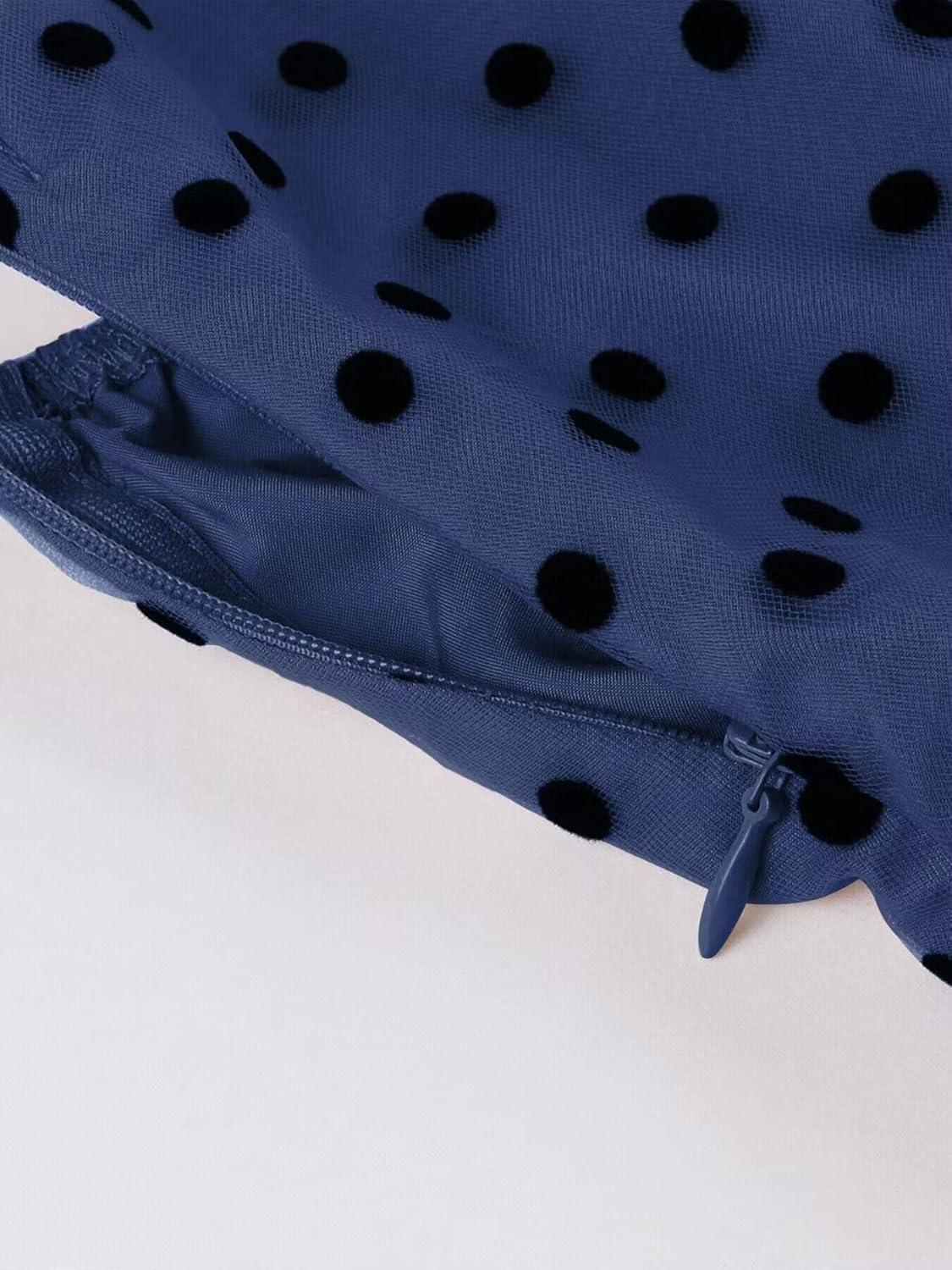 Why We Can't Stop Loving the Wellwits Polka dot Cocktail Dress