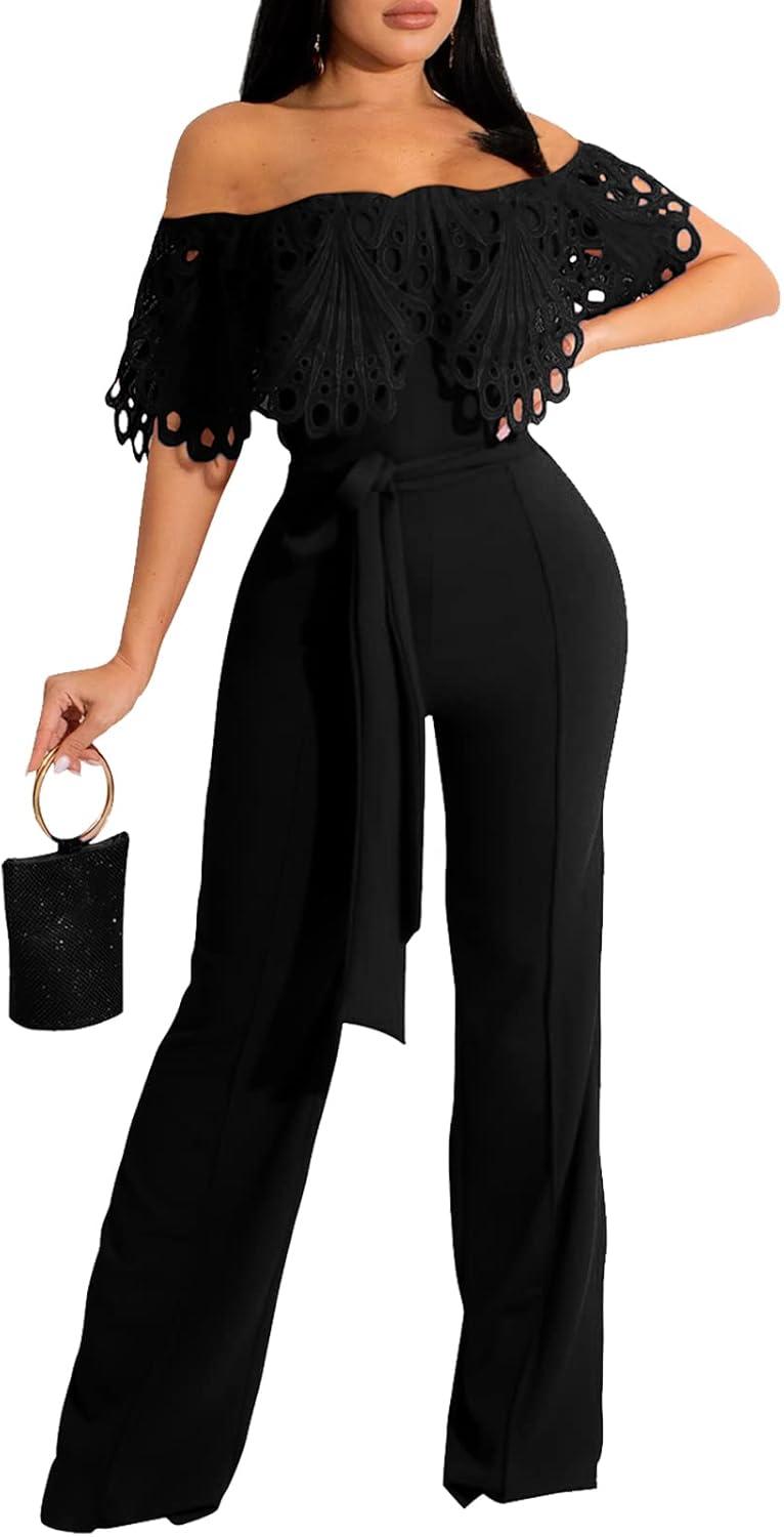 Women's ⁣Sexy Off Shoulder Jumpsuits, your casual go-to