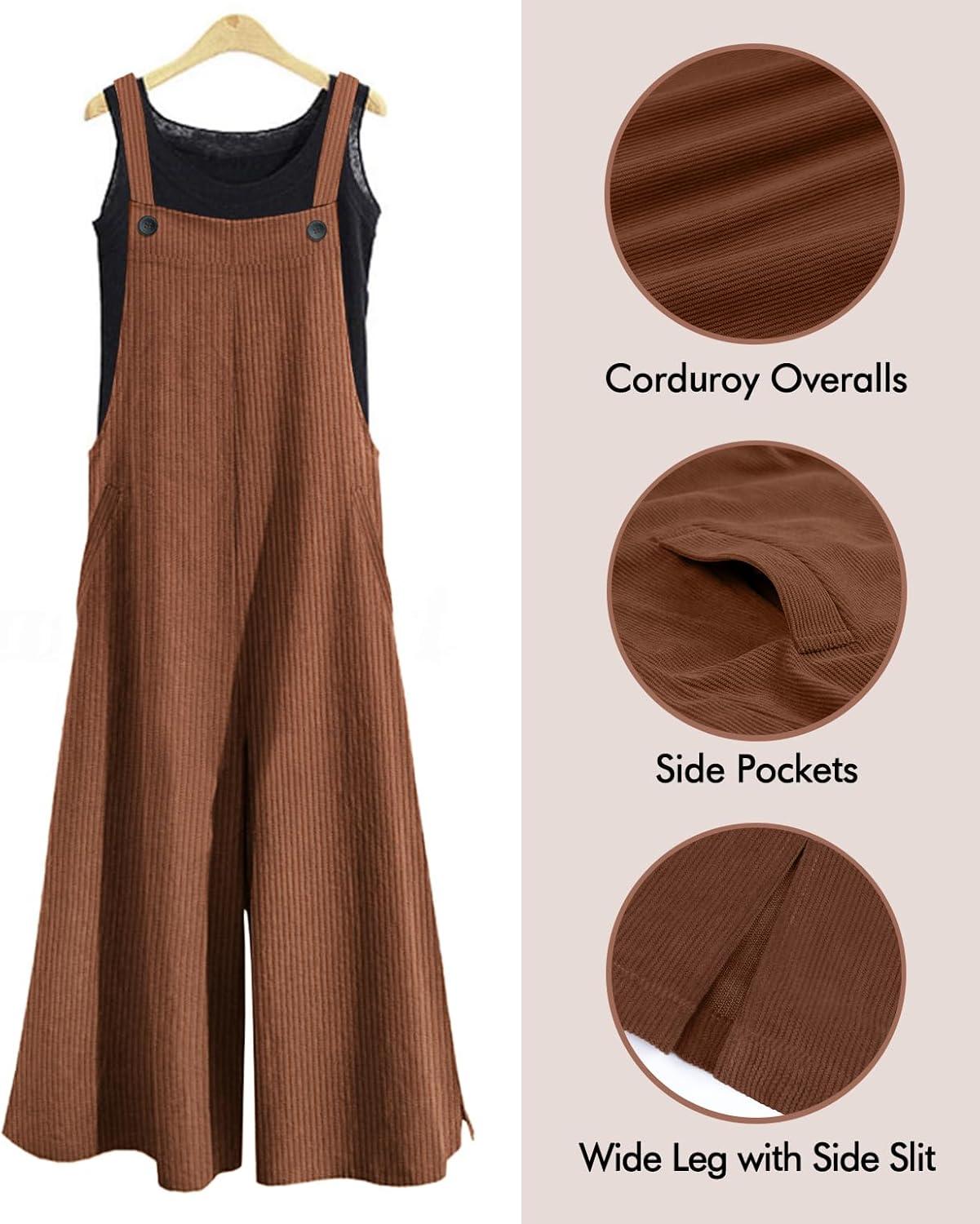 YESNO Women's Casual Corduroy Overalls for your weekend wardrobe