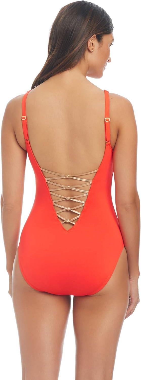 Bleu Rod Beattie Let's Get Knotty One-Piece, how you wear