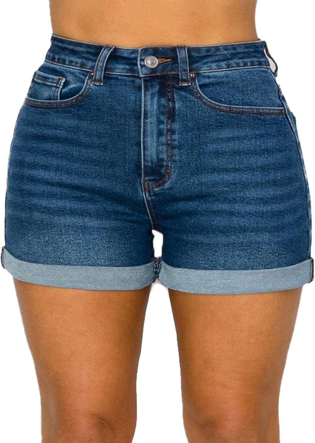 FashionMille Women's High waist Jean Shorts you reach for